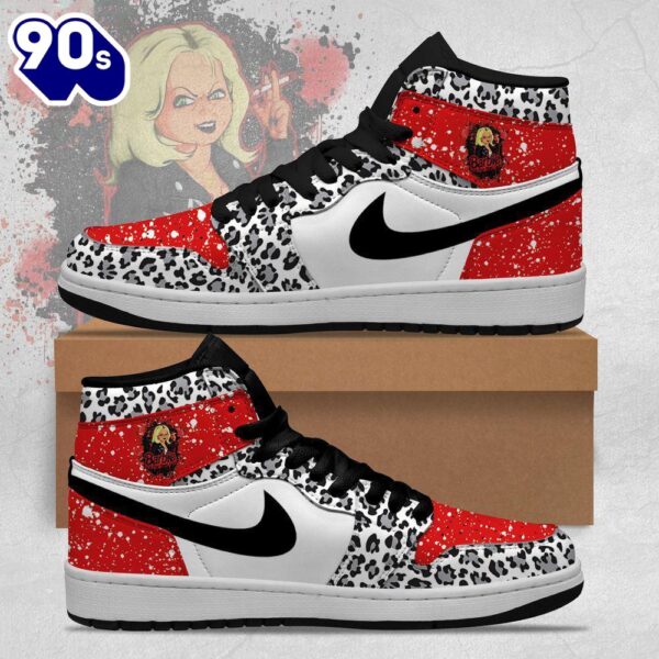 Chucky Barbie Leopard White Air Jordan 1 Sneakers – Gift  For Halloween