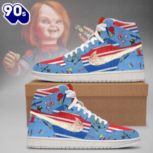 Chucky Cosplay Air Jordan 1 Sneakers – Gift  For Halloween