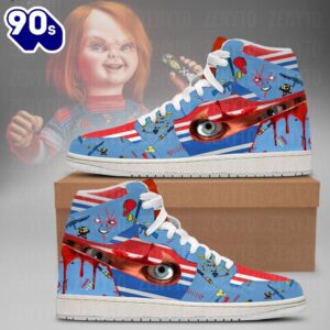 Chucky Costume Air Jordan 1 Sneakers – Gift  For Halloween