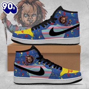 Chucky Good Guy Air Jordan 1 Sneakers – Gift  For Halloween
