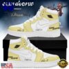 Cian Ducrot The Dream Ship Tour 2026 Signature Yellow Air Jordan 1 Shoes , Music Sneakers