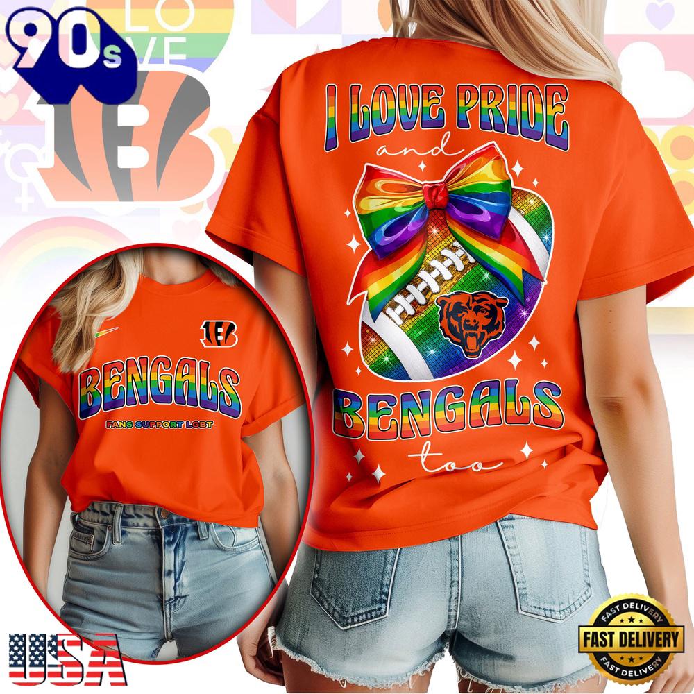Cincinnati Bengals NFL Fans Support LGBT T-Shirt Cincinnati Bengals NFL Fans Support LGBT T-Shirt