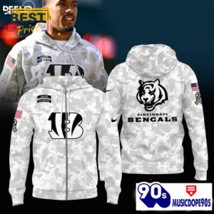 Cincinnati Bengals Camo 2024 Salute to Service Hoodie,Long Pants, Cap