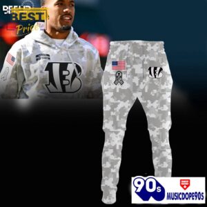 Cincinnati Bengals Camo 2024 Salute to Service Hoodie,Long Pants, Cap
