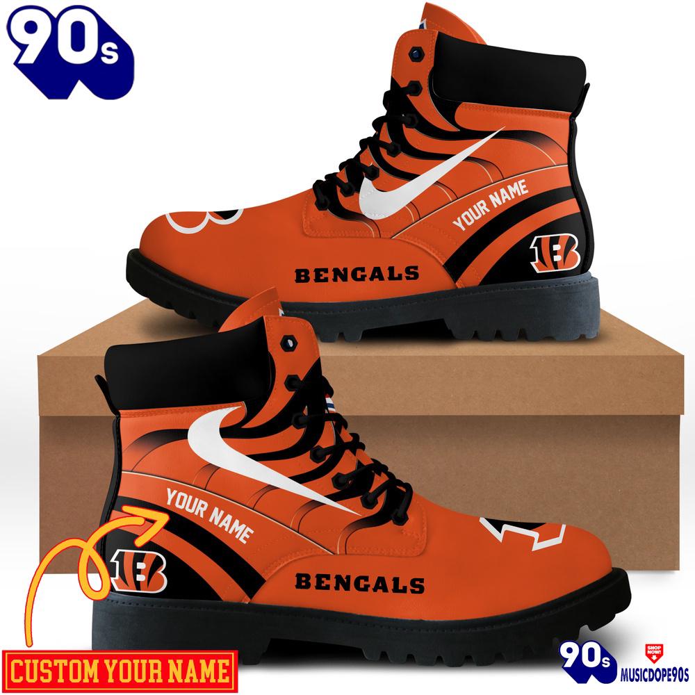 Cincinnati Bengals Custom Boots Shoes Idea Gift For Fan Cincinnati Bengals Custom Boots Shoes Idea Gift For Fan
