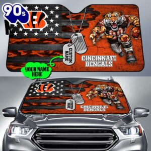 Cincinnati Bengals NFL Car Sun Shade For Fans