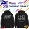 Cincinnati Bengals NFL Crucial Catch 2026 Limited Edition Black Hoodie Shirt, NFL Trending Shirt