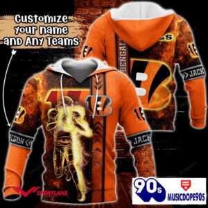 Cincinnati Bengals NFL Custom Name 3D Hoodie Teams Shirt For Fans