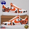 Cincinnati Bengals NFL Team Camo Air Force 1 Shoes Sneakers, Trending NFL AF1