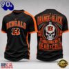 Cincinnati Bengals NFL Till I’m Dead Forever Skull Fan Pride 3D Shirt, NFL Trending Shirt
