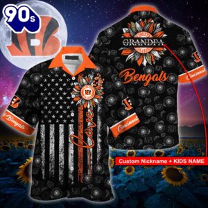 Cincinnati Bengals NFL-Hawaii Shirt Sunflower…