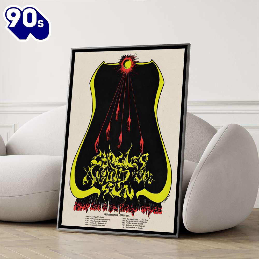 Circles Around The Sun Western Roundup Tour 2026 Spring Poster Circles Around The Sun Western Roundup Tour 2026 Spring Poster