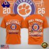 Clemson Tigers NCAA Road to Glory 2026 Football Champions 3D Shirt , Trending NCAA 3D Tee