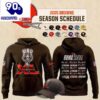 Cleveland Browns 2025 Dawg Pound NFL Schedule Hoodie