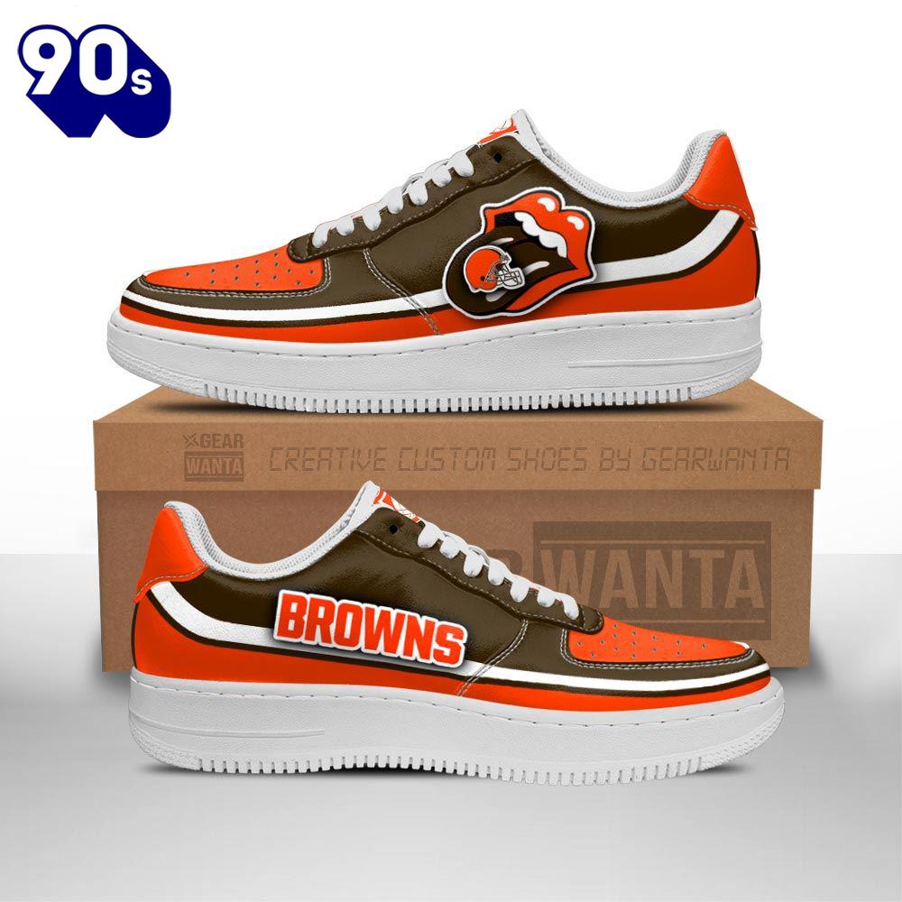 Cleveland Browns Air Sneakers Custom Force Shoes Sexy Lips For Fans Cleveland Browns Air Sneakers Custom Force Shoes Sexy Lips For Fans