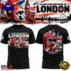 Cleveland Browns Black 2026 NFL London Games T Shirt, Sport Trend 3D Shirt