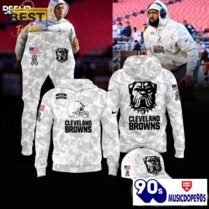 Cleveland Browns Camo 2024 Salute to Service Hoodie, Jogger, Cap
