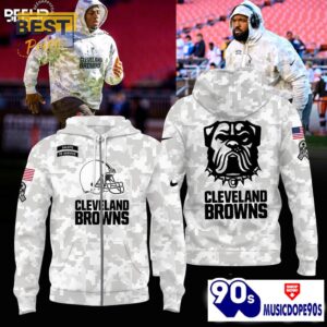 Cleveland Browns Camo 2024 Salute to Service Hoodie, Jogger, Cap