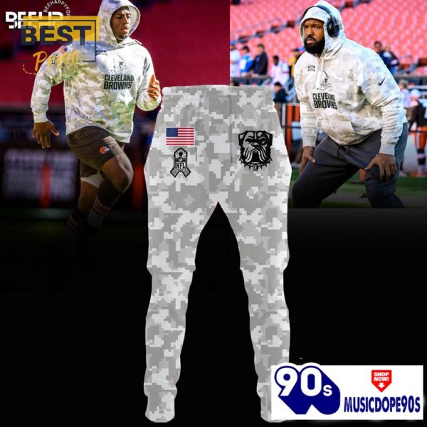 Cleveland Browns Camo 2024 Salute to Service Hoodie, Jogger, Cap