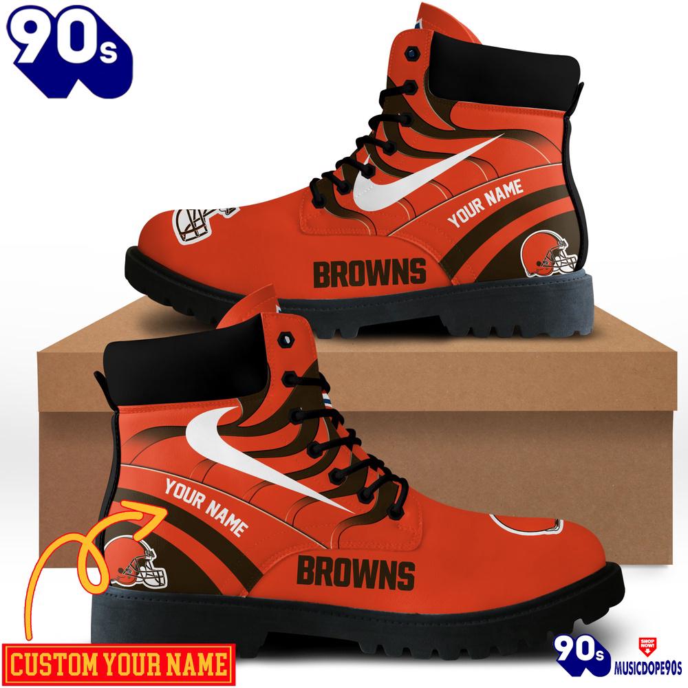 Cleveland Browns Custom Boots Shoes Idea Gift For Fan Cleveland Browns Custom Boots Shoes Idea Gift For Fan