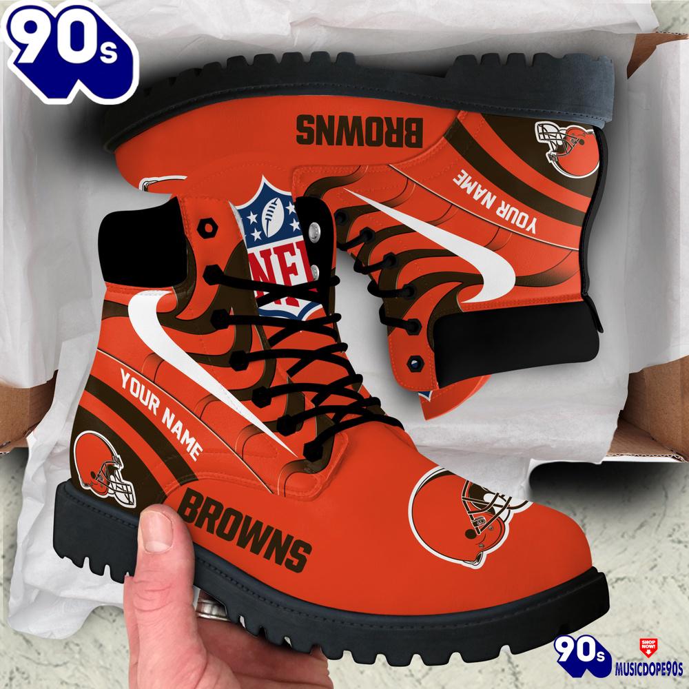 Cleveland Browns Custom Boots Shoes Idea Gift For Fan Cleveland Browns Custom Boots Shoes Idea Gift For Fan