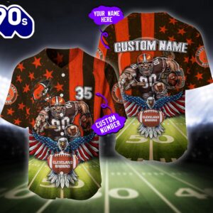 Cleveland Browns NFL Baseball Jersey…