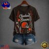 Cleveland Browns NFL Floral Garden V Neck T Shirt, NFL Fan V Neck Shirt