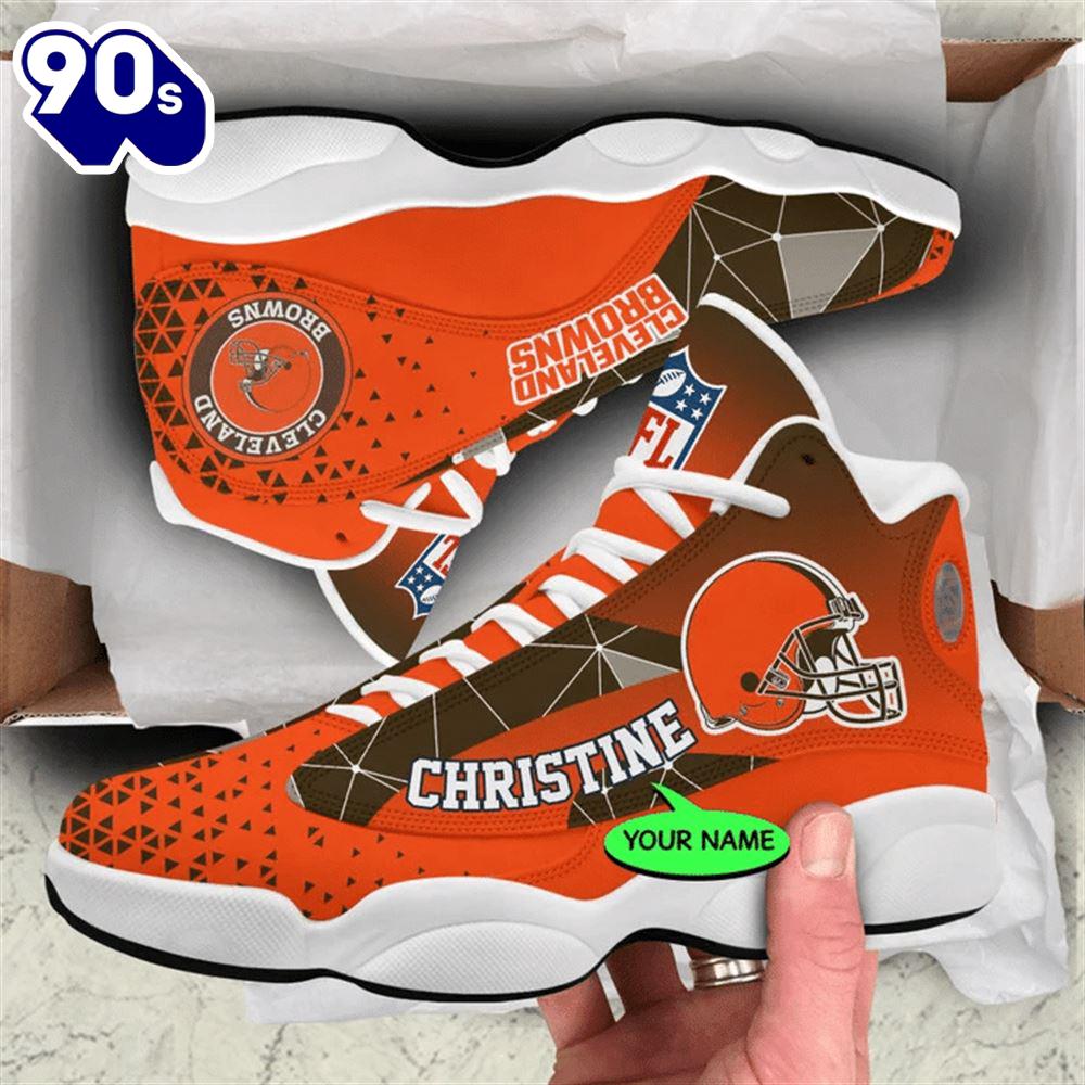 Cleveland Browns NFL Personalized Jordan 13 Shoes Cleveland Browns NFL Personalized Jordan 13 Shoes