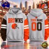 Cleveland Browns NFL Two Tone Colorblock Varsity Hoodie, NFL Trending Shirt