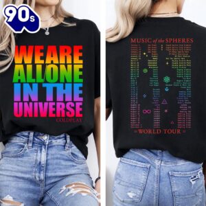 Coldplay Music of the Spheres Tour Unisex T-Shirt Tee For Fans