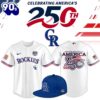 Colorado Rockies USA 250th Anniversary Limited Patriotic Baseball Jersey