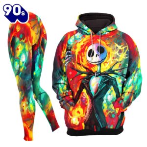 Colorful Paint Nightmare Art Combo Hoodie and Leggings