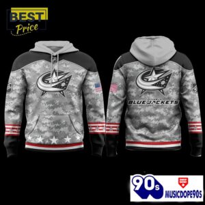 Columbus Blue Jackets 2024 Military Appreciation Hoodie, Jogger, Cap