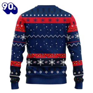 Columbus Blue Jackets Hohoho Mickey Christmas Ugly Sweater