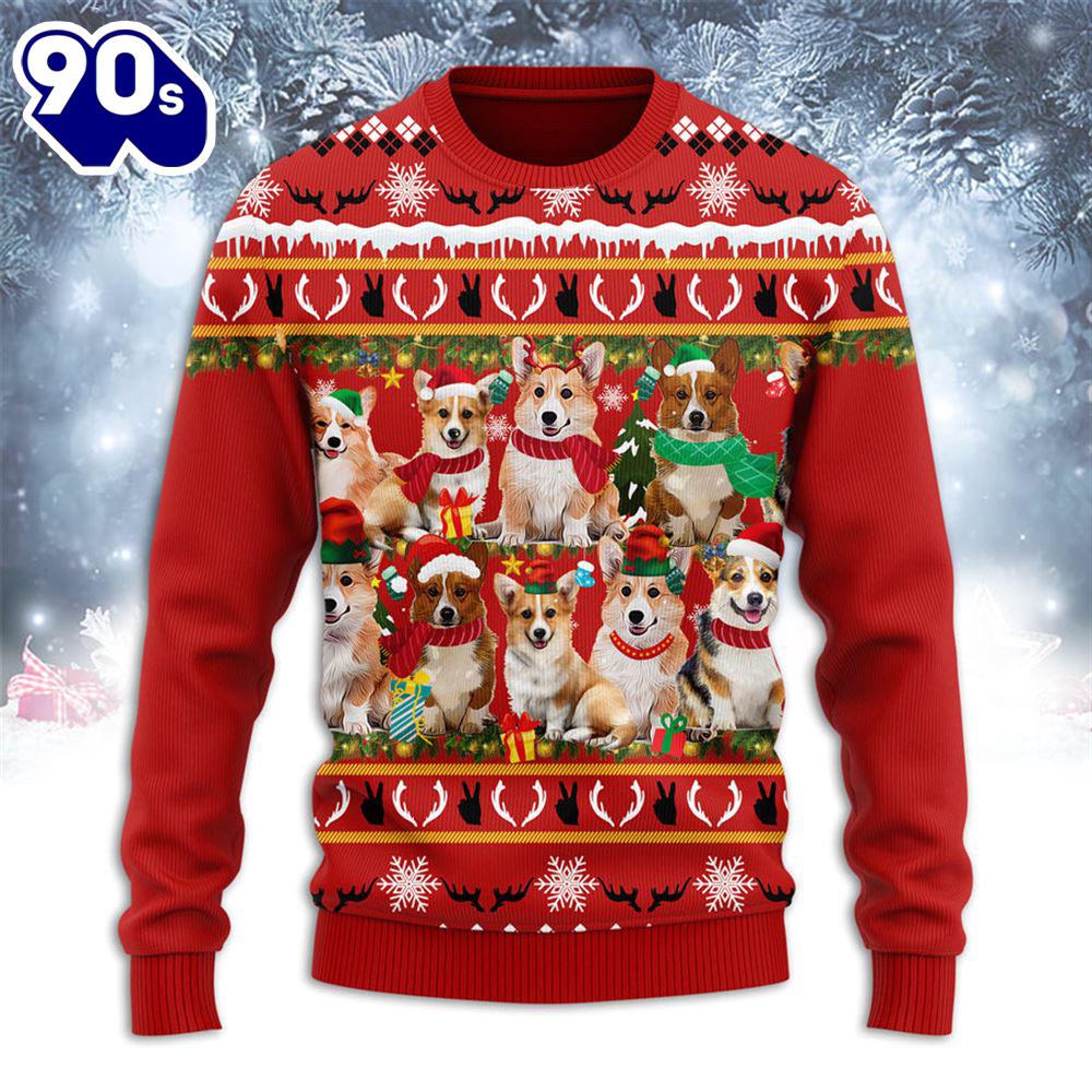 Corgi Merry Christmas Ugly Sweater Corgi Merry Christmas Ugly Sweater