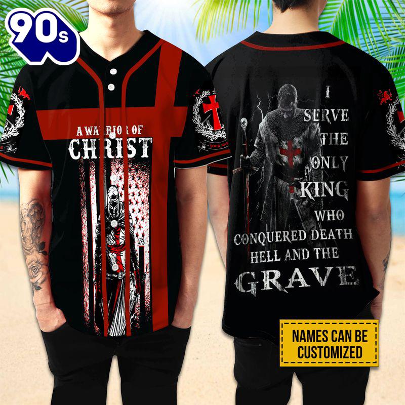 Cross, Knight Templar Baseball Jersey - A Warrior Of Christ Custom Baseball Jersey Shirt Gift Christmas Cross, Knight Templar Baseball Jersey - A Warrior Of Christ Custom Baseball Jersey Shirt Gift Christmas