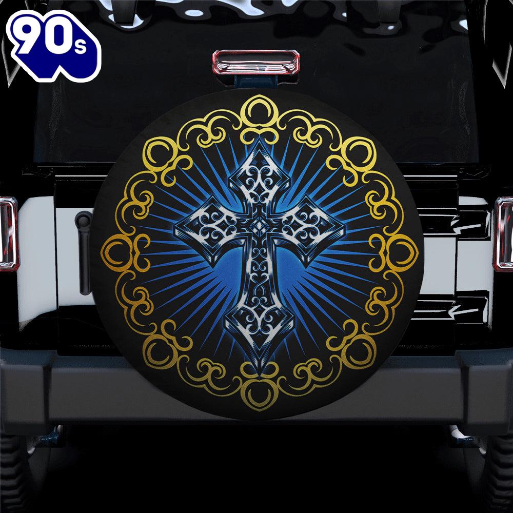 Hippie Tire Covers Cross Spare Tire Cover Gift For Campers Hippie Tire Covers Cross Spare Tire Cover Gift For Campers