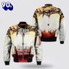 Crown Of Thorns Blood Bomber Jacket – Jesus Shirt for Men Women Gift Christian