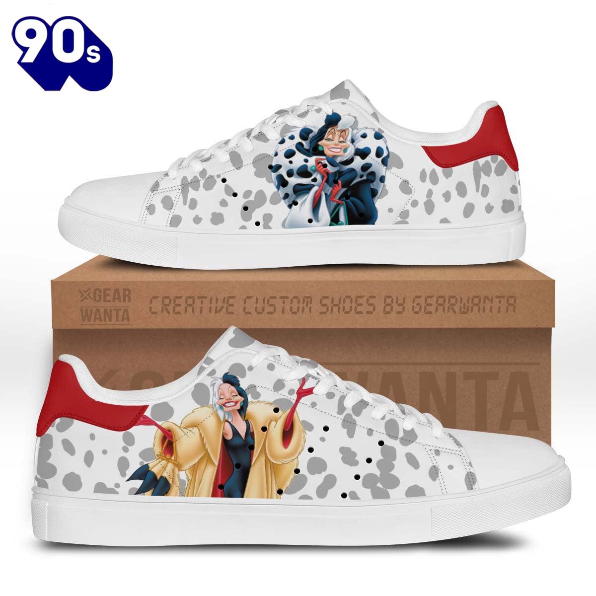 Cruella De Vil Stan Smith Shoes Gift For Your Kid Cruella De Vil Stan Smith Shoes Gift For Your Kid