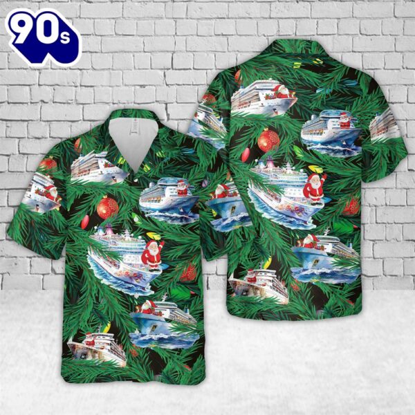 Cruise Ship Christmas Hawaiian Shirt
