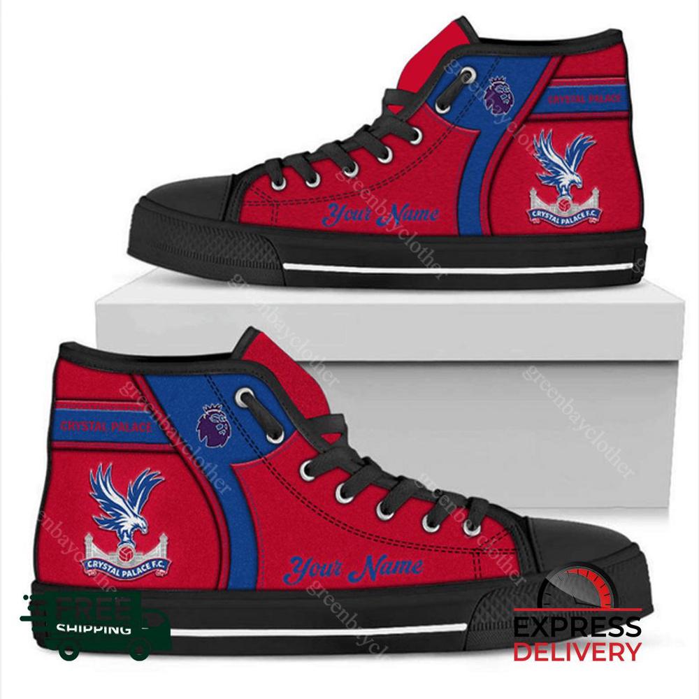 Crystal Palace F.C Personalzied High Top Canvas Shoes Crystal Palace F.C Personalzied High Top Canvas Shoes
