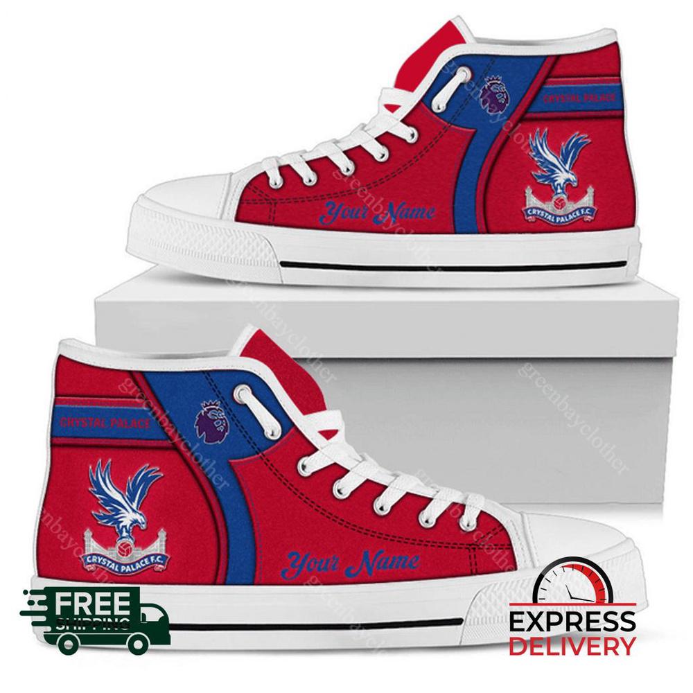 Crystal Palace F.C Personalzied High Top Canvas Shoes Crystal Palace F.C Personalzied High Top Canvas Shoes