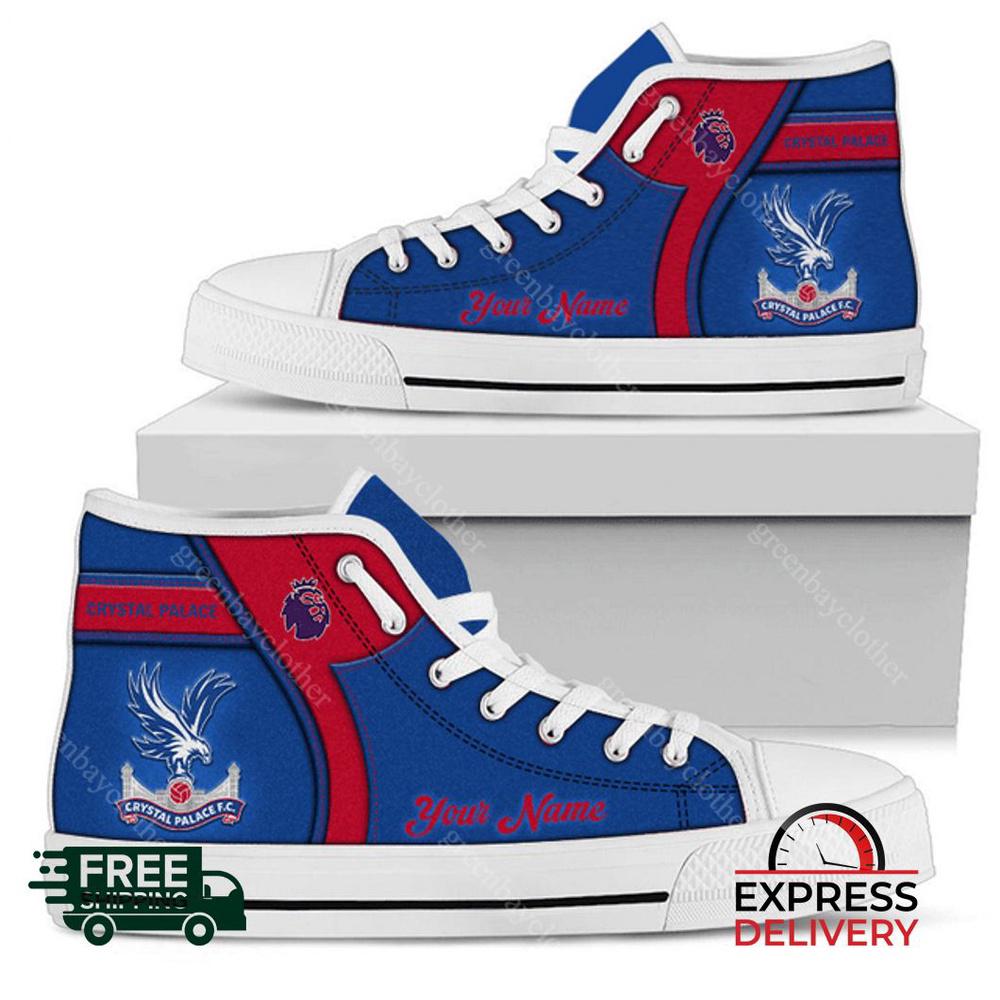 Crystal Palace F.C Personalzied High Top Canvas Shoes Crystal Palace F.C Personalzied High Top Canvas Shoes
