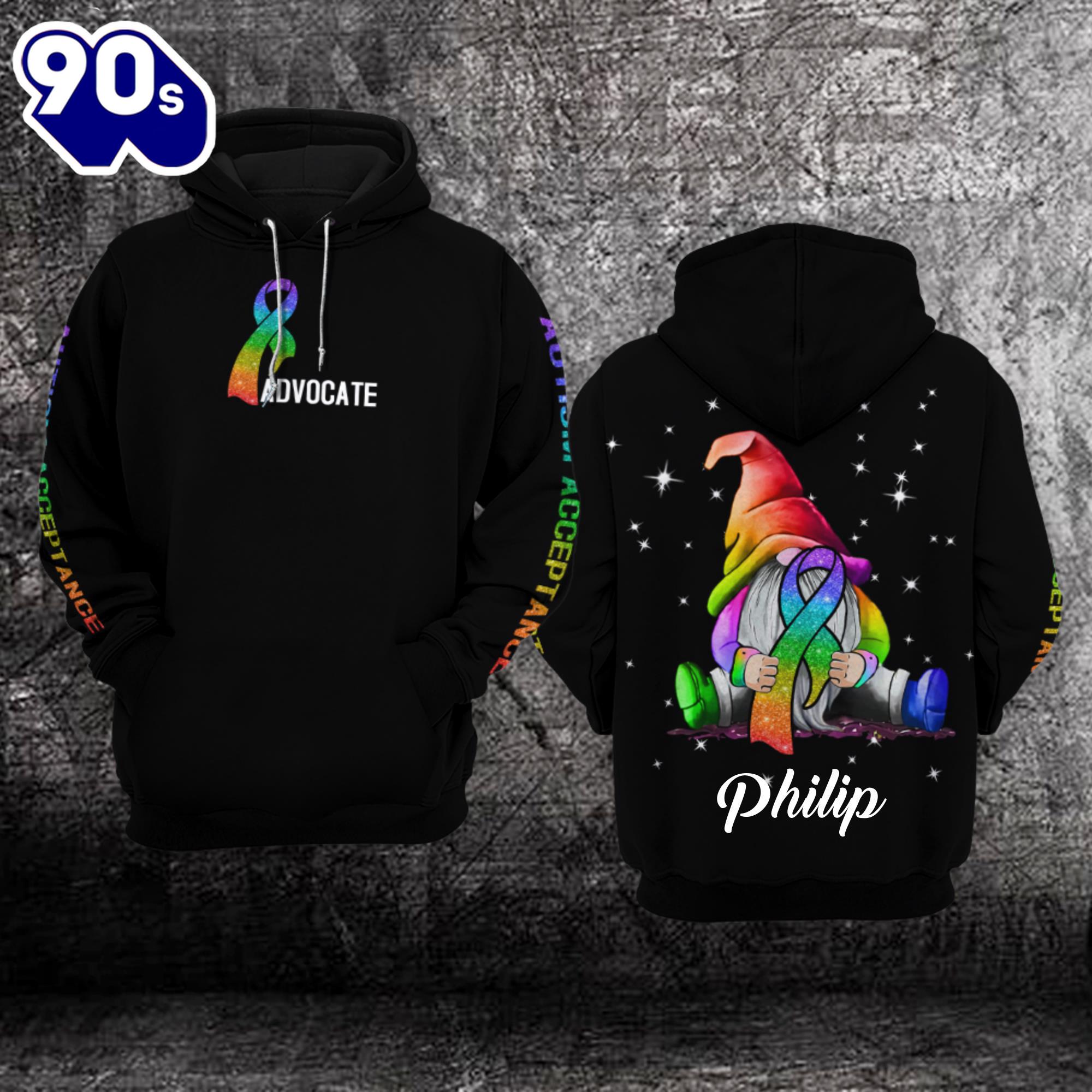 Custom Autism Awareness Hoodie 3D Advocate Gift Christmas Custom Autism Awareness Hoodie 3D Advocate Gift Christmas