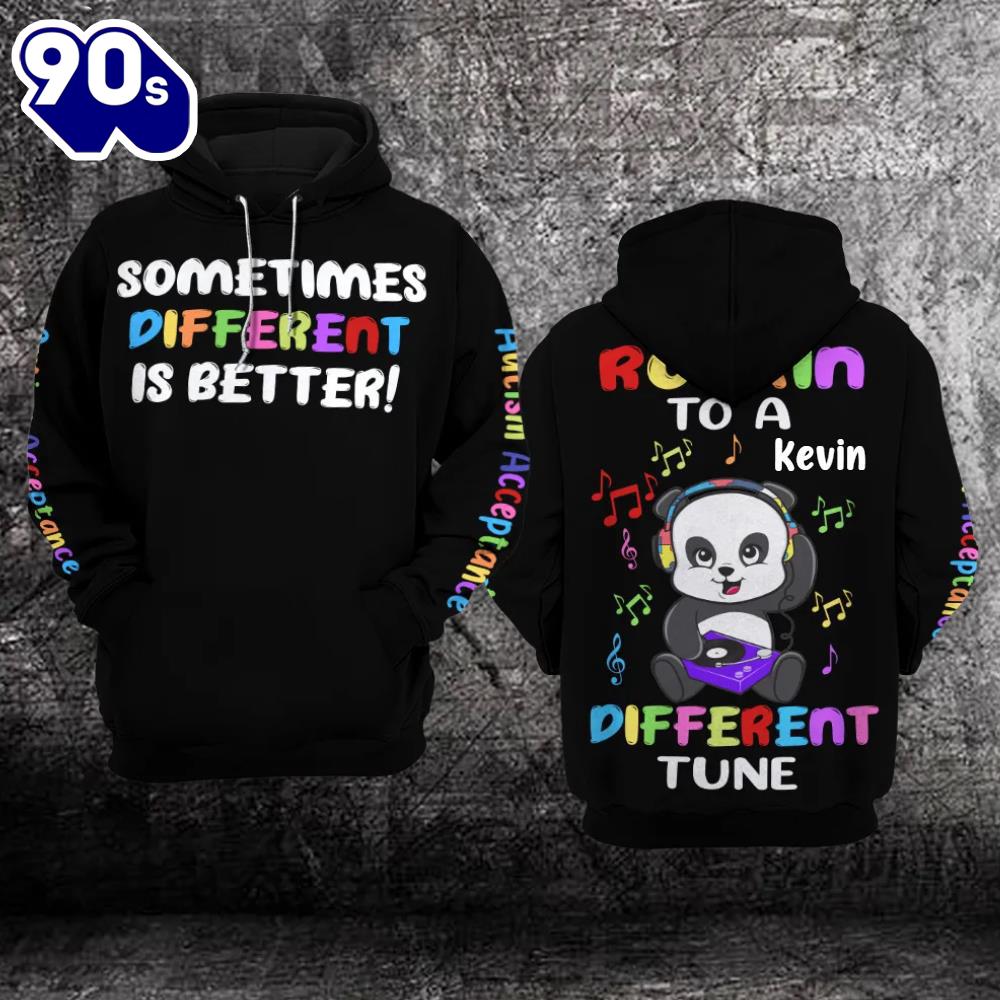 Custom Autism Awareness Hoodie Fullprint Sometimes Different Is Better Gift Christmas Custom Autism Awareness Hoodie Fullprint Sometimes Different Is Better Gift Christmas