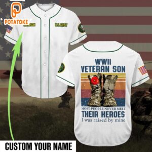 Custom Baseball Shirt United States Army DH50  All Over Printed 4th Of July