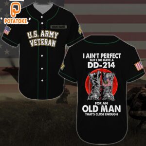 Custom Baseball Shirt United States Army Veteran Baseball11 All Over Printed 4th Of July