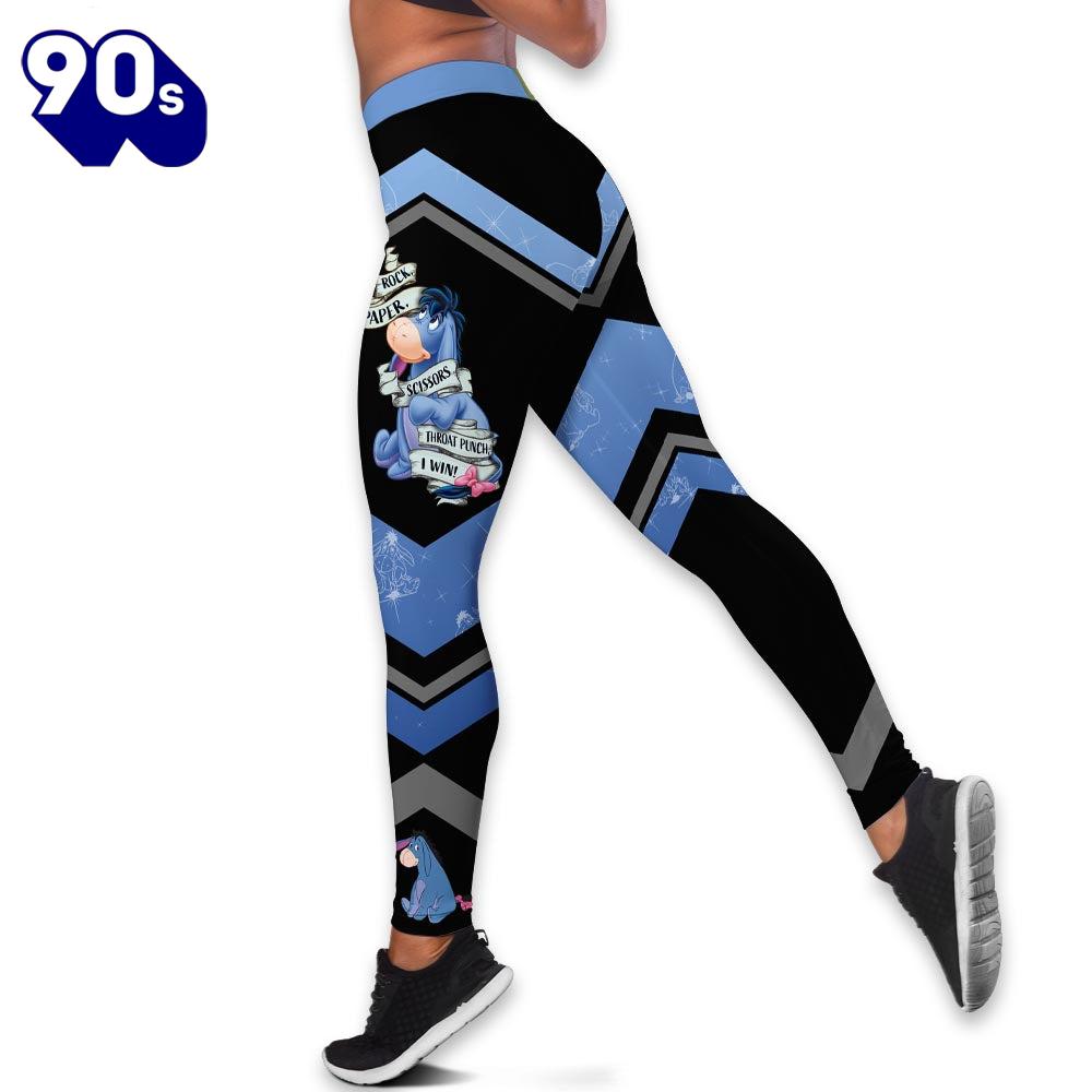 Custom Cartoon Themed Eeyore Hoodie And Leggings Set Custom Cartoon Themed Eeyore Hoodie And Leggings Set