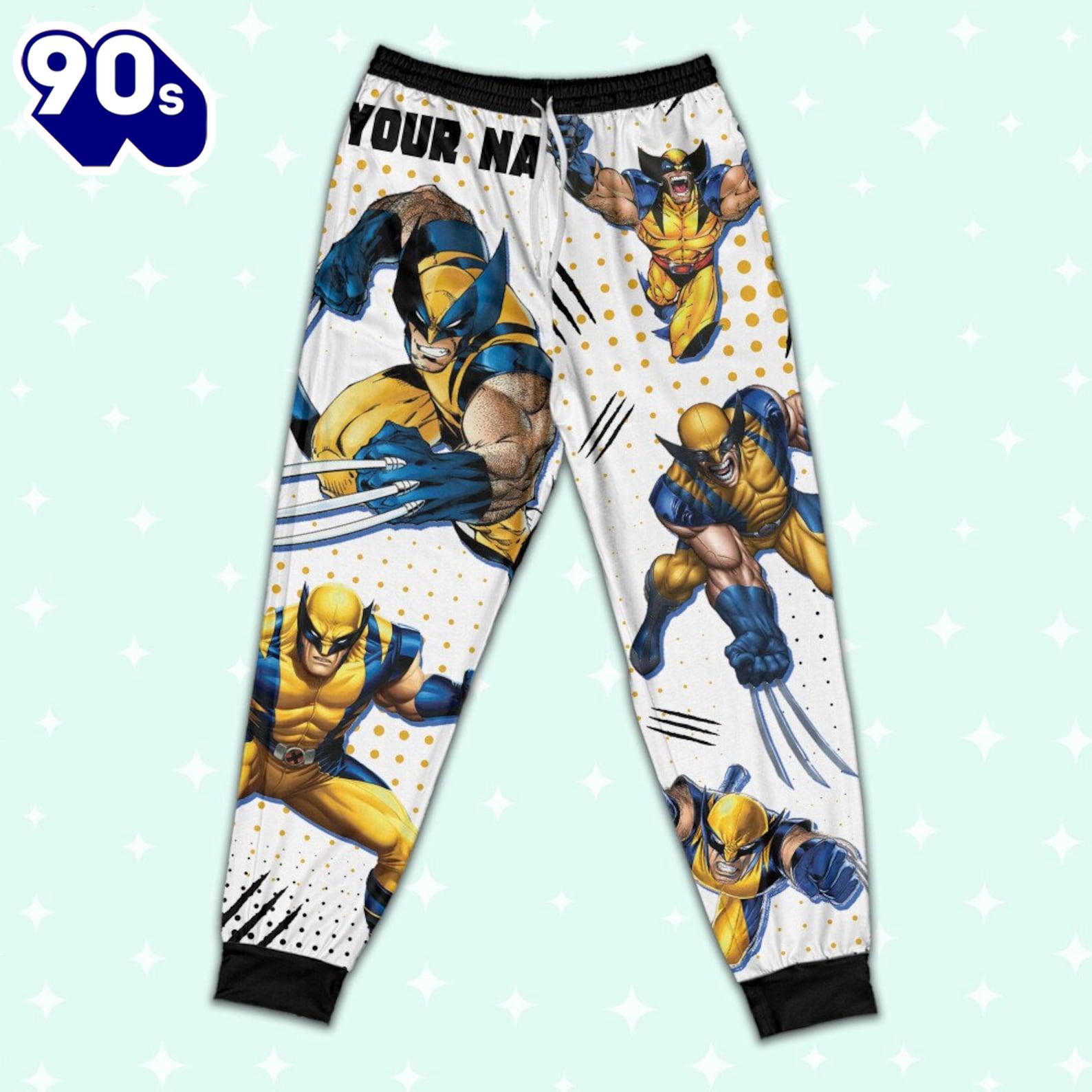 Custom Disney Deadpool and Wolverine Wolverine Colorful Pajamas - Family Disneyland Matching Pajamas Set Custom Disney Deadpool and Wolverine Wolverine Colorful Pajamas - Family Disneyland Matching Pajamas Set