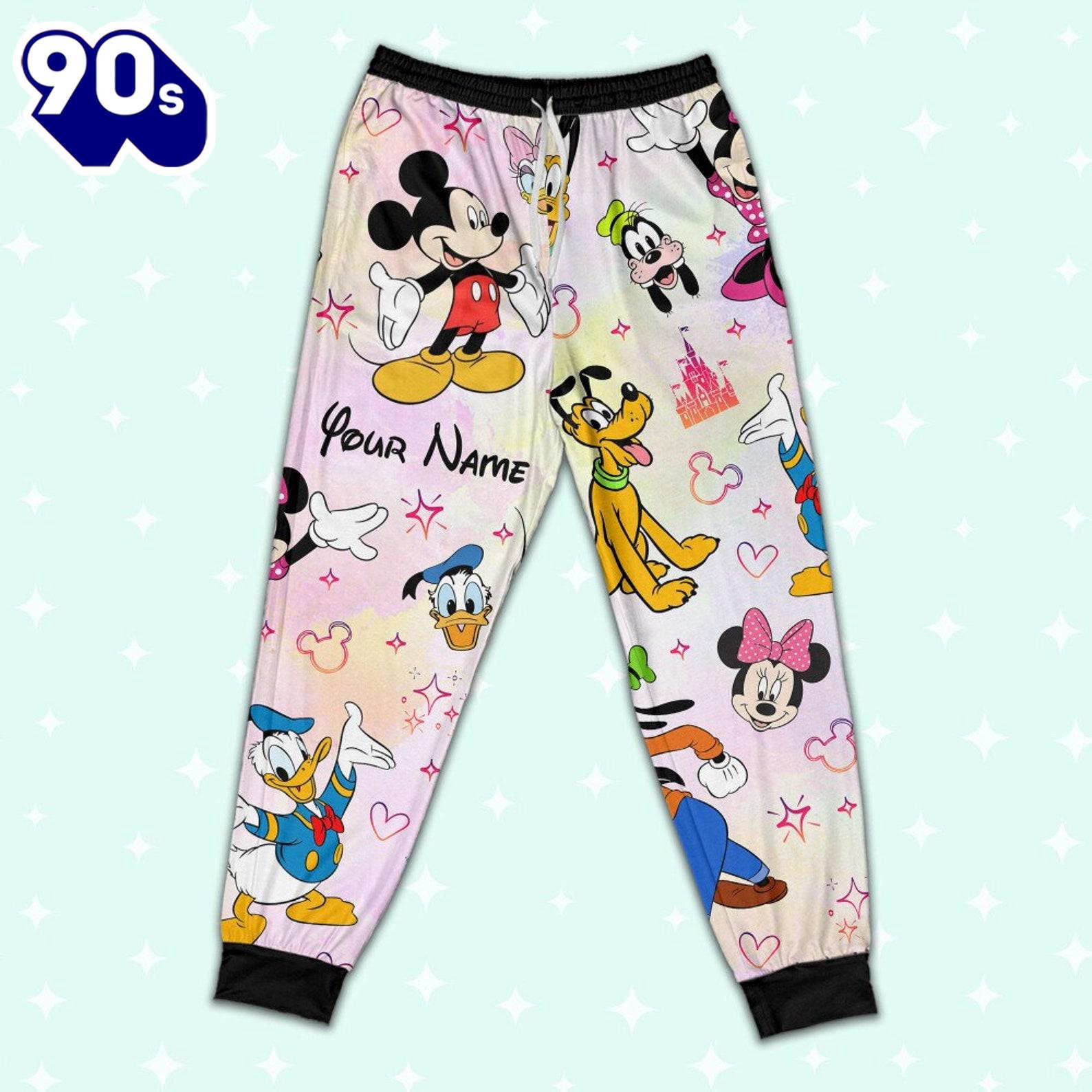 Custom Disney Friends Colorful Pajamas Set - Movie Cartoon Holiday Pajamas Custom Disney Friends Colorful Pajamas Set - Movie Cartoon Holiday Pajamas